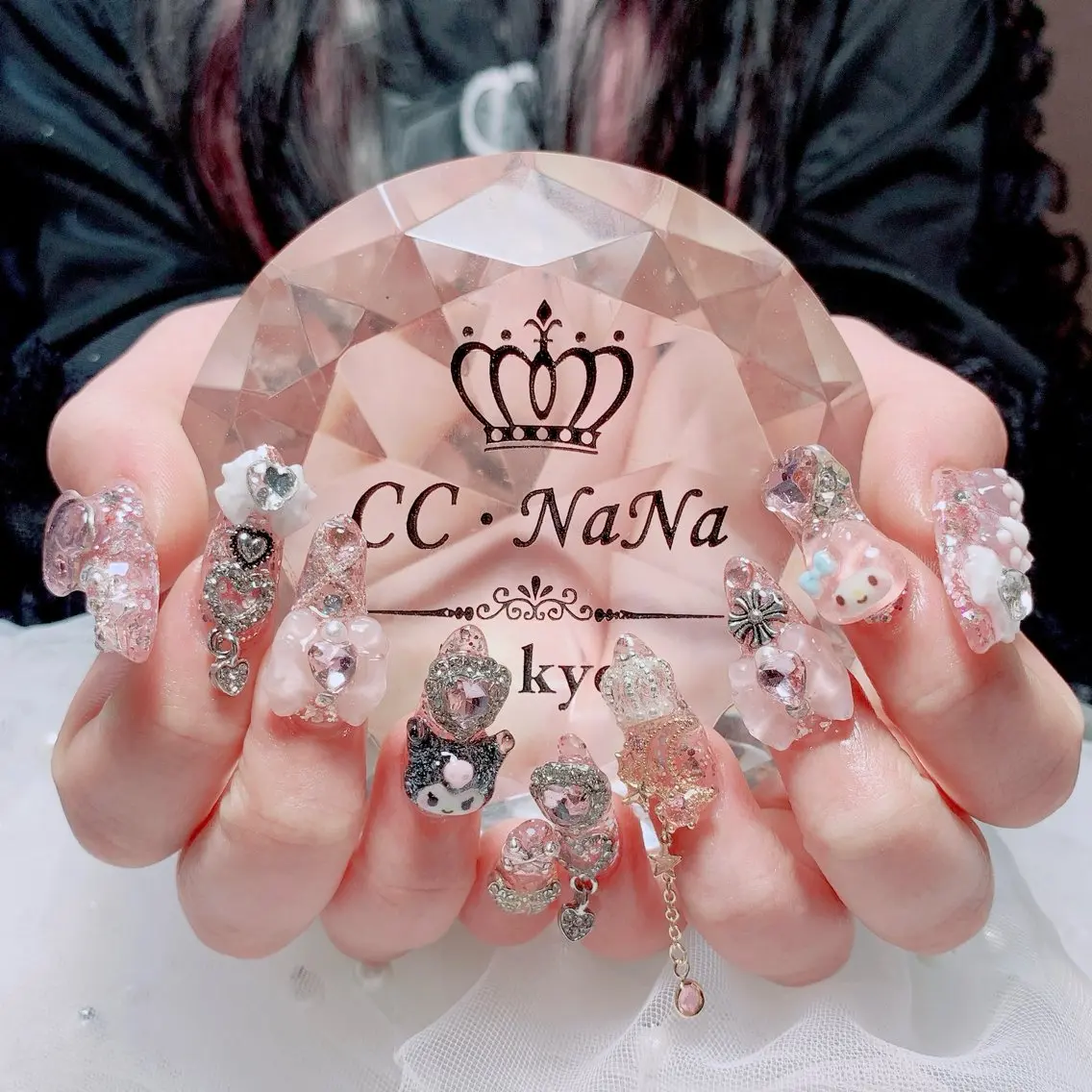 ネイル 持ち込み スカルプネイル ハンドネイル 💎CC・NaNa 韓国風ネイル🌙Cのネイルデザイン