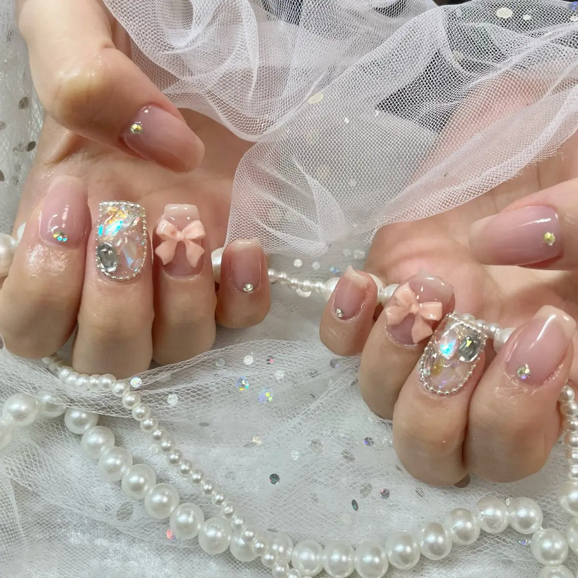 ネイル ワンホンネイル 🎀AYAKO 🎀中韓ネイルのネイルデザイン