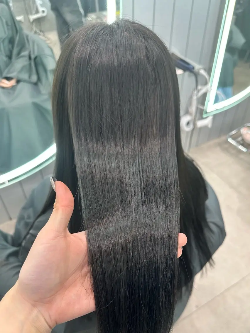 ミディアム ブリーチなしW🎀 髪質改善/はのんのヘアスタイル