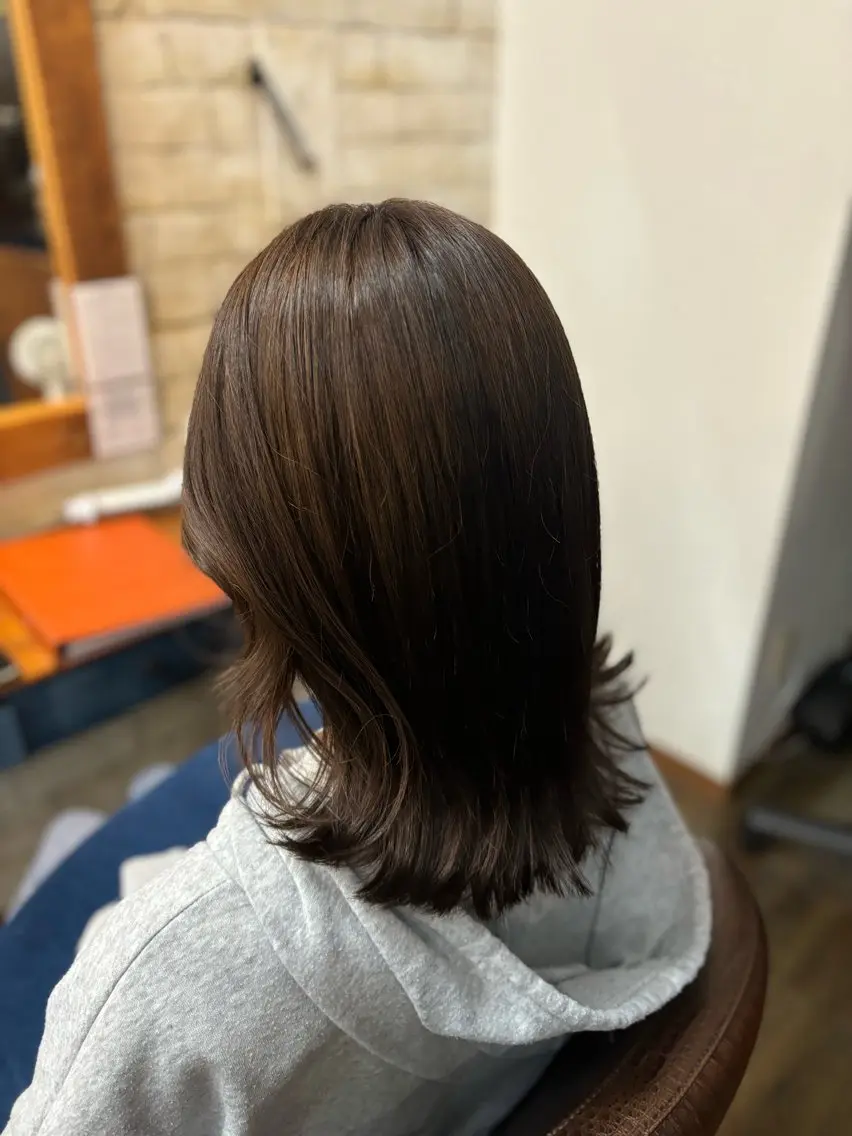 ミディアム カラー 小顔似合わせカット ┊︎*AYANO*のヘアスタイル