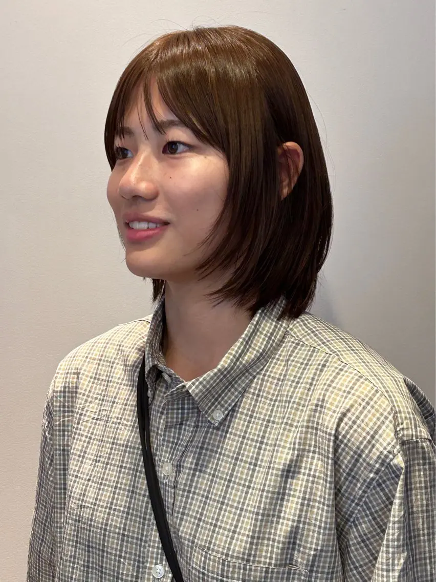 ミディアム カラー カット ヘアカラー ナチュラル大人っぽい スタイル　MAORIのヘアスタイル