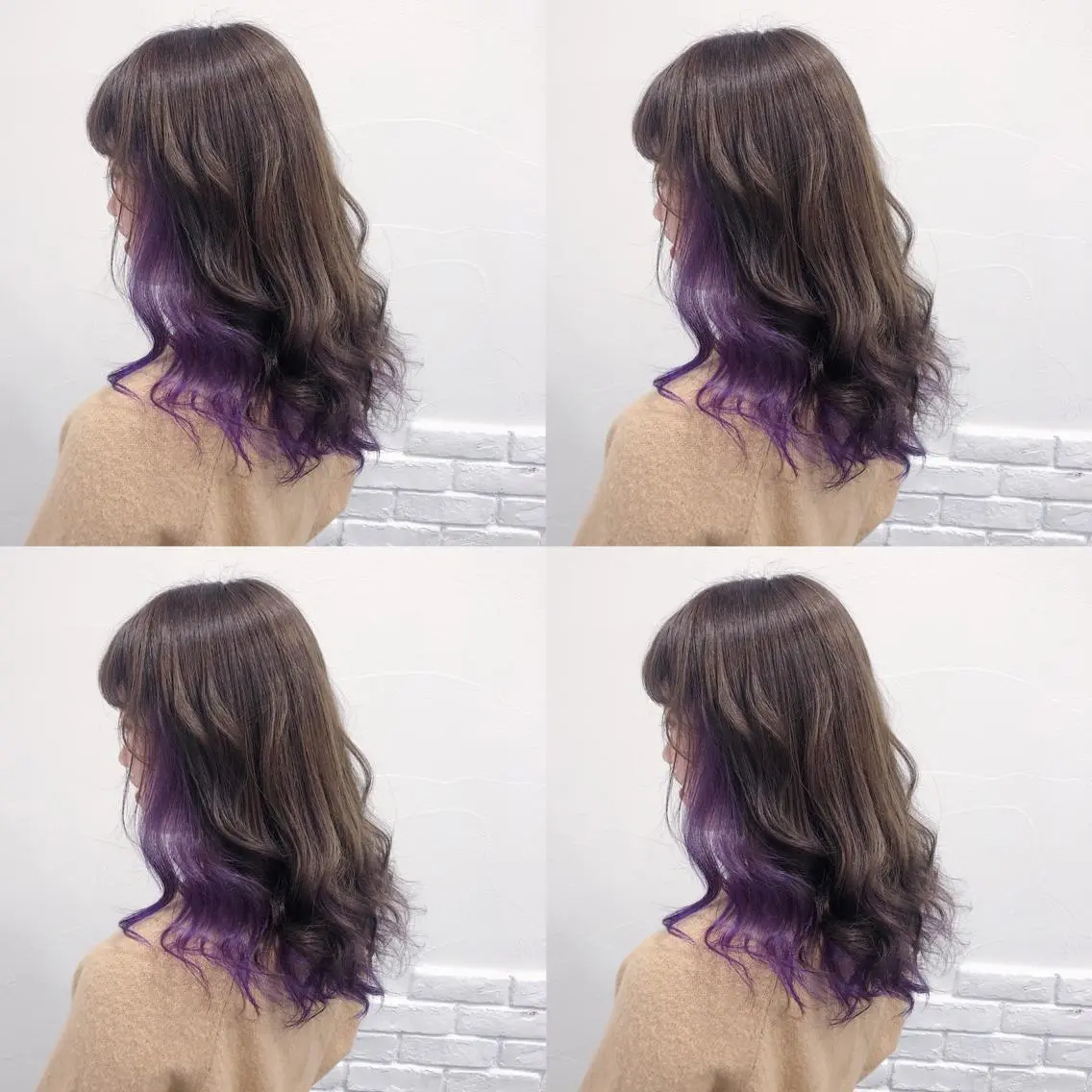 セミロング カラー ヘアアレンジ ヘアカラー トリートメント TAKUMAブリーチ /切りっぱなし🪽のヘアスタイル