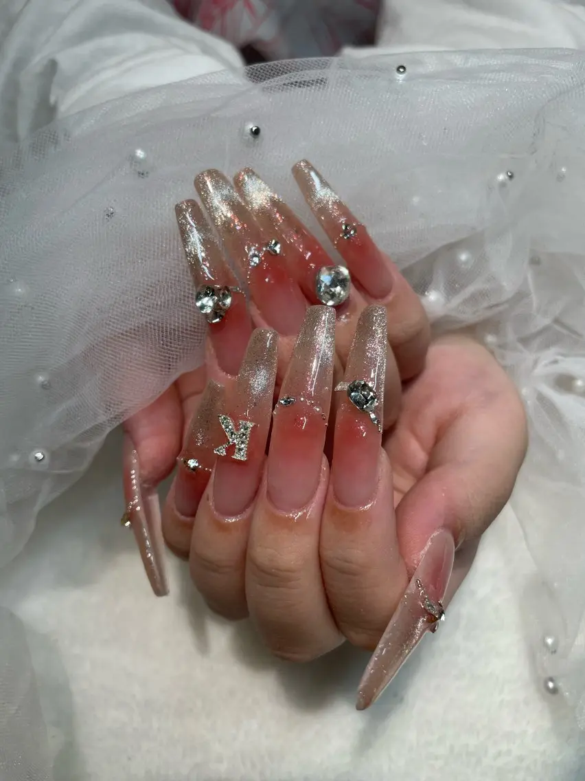 超ロング長さ出し💅120分アート放題🩵(オフ込み) 持ち込みデザインok︎👍🏻 ̖́-の写真