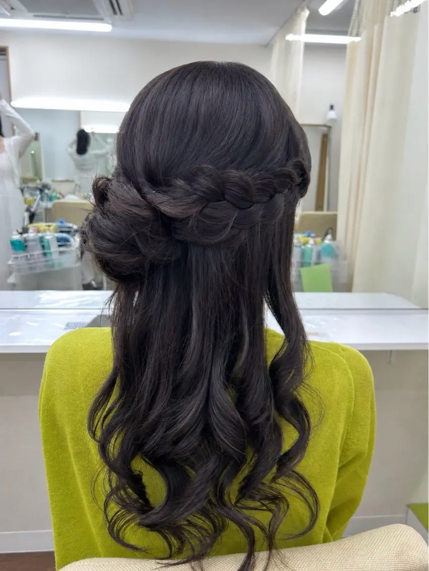 ロング ヘアセット YUMEYAKATA 五条店のヘアスタイル