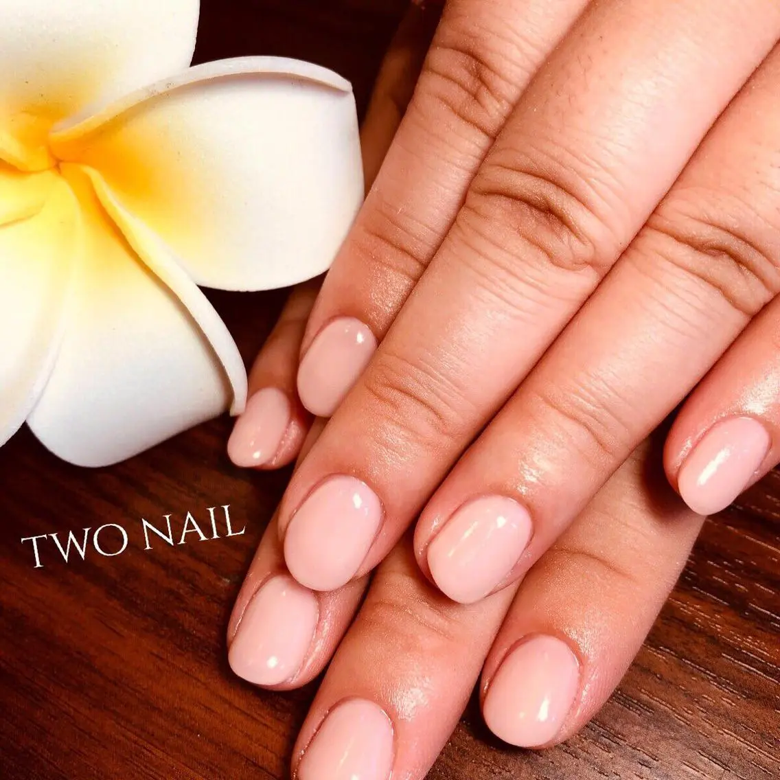 ネイル クリアネイル ワンカラーネイル two nailのネイルデザイン