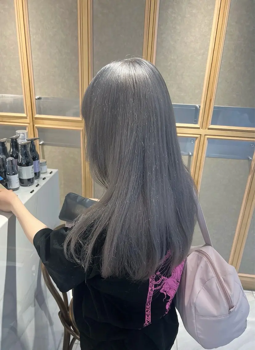 ロング ヘアカラー トリートメント ヘッドスパ ブリーチ/ブラウン 🤎MIREのヘアスタイル