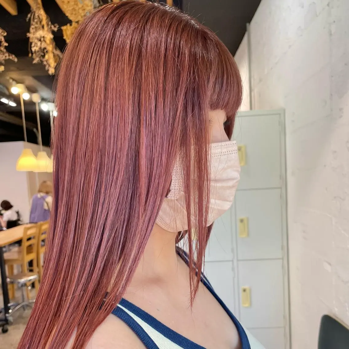 セミロング カラー ヘアアレンジ カット ヘアカラー トリートメント 🎀レイヤー 透明感 カラーyuuri🎀のヘアスタイル