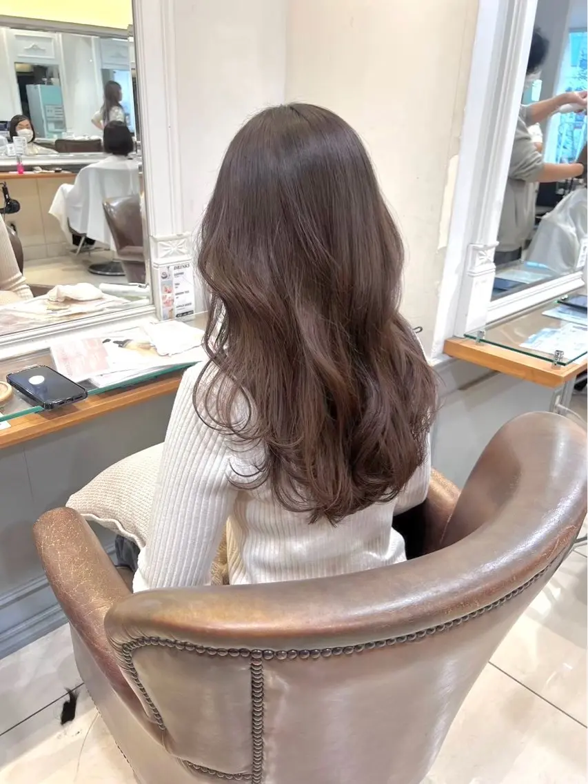 セミロング カラー ヘアカラー 🎀ハイトーン 🎀Honoka🎀のヘアスタイル