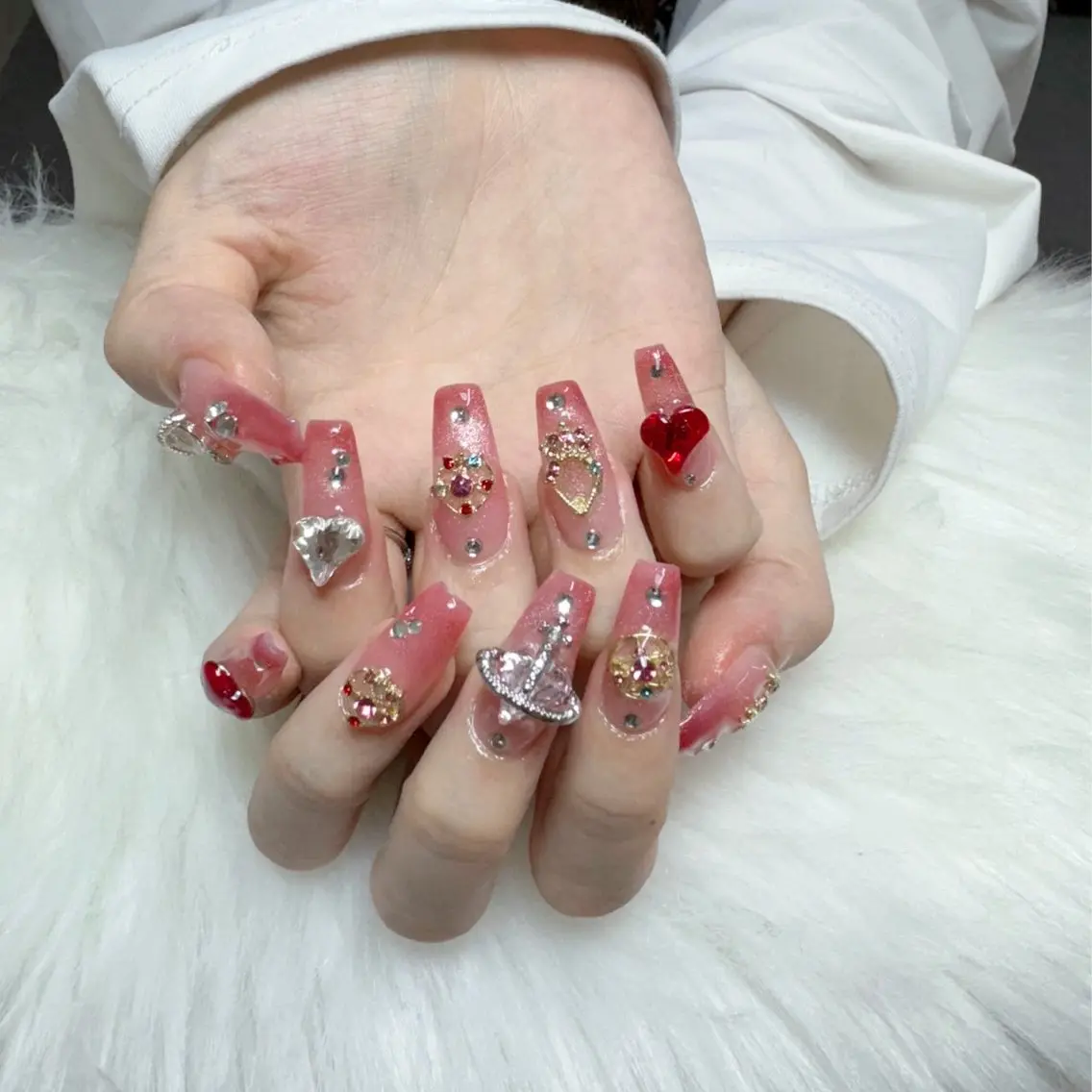 ネイル ハンドネイル 🎀nana🫧 ワンホンネイル🎀のネイルデザイン