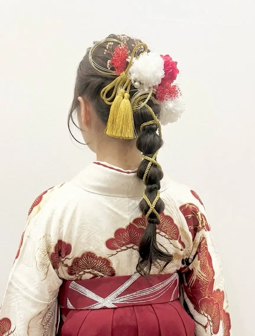 ロング ヘアアレンジ 西林 玲那/ヘアセットのヘアスタイル