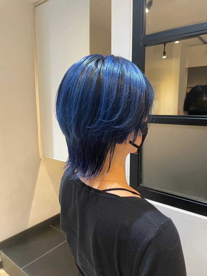 ミディアム カット ヘアカラー トリートメント ハイトーン/カラー/ 用賀/稲若健太郎のヘアスタイル