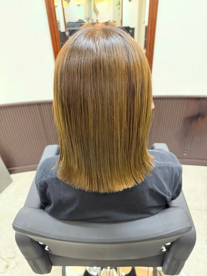 ミディアム カラー ベージュカラー オリーブベージュ カット ヘアカラー トリートメント SHICUNEアサミ /ショート/メンズのヘアスタイル