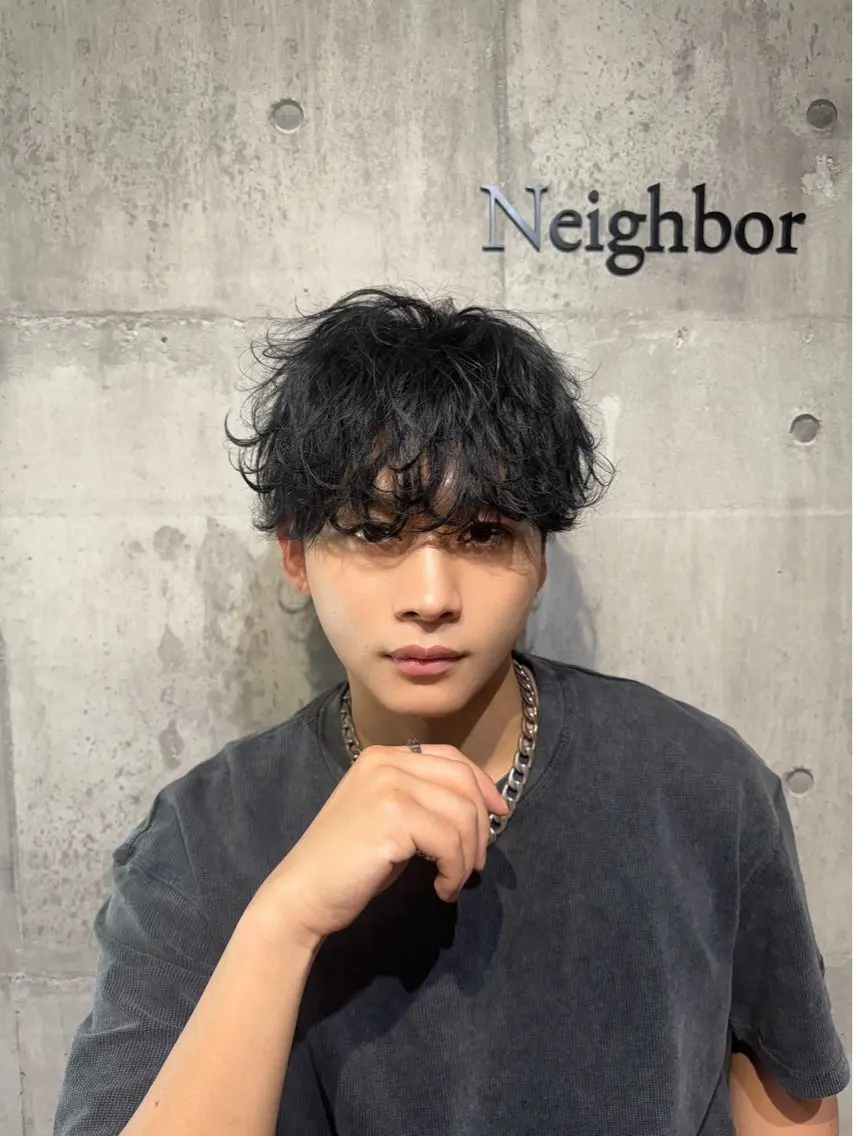 パーマ メンズ 【縮毛矯正】 璃音のヘアスタイル