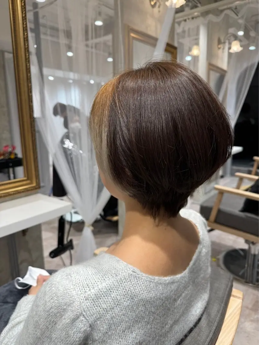 ショート ショートボブ ボブ ショートヘア カット 徳永 侑紀のヘアスタイル