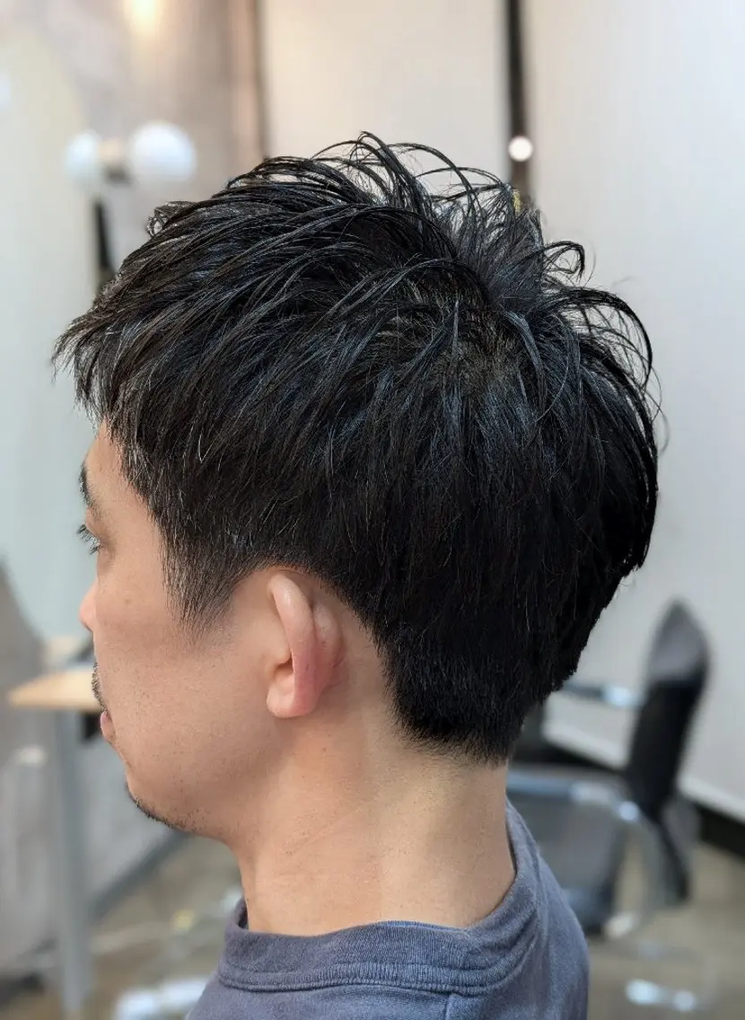 メンズ ショート メンズベリーショート ベリーショート ショートヘア 中井 英文のヘアスタイル