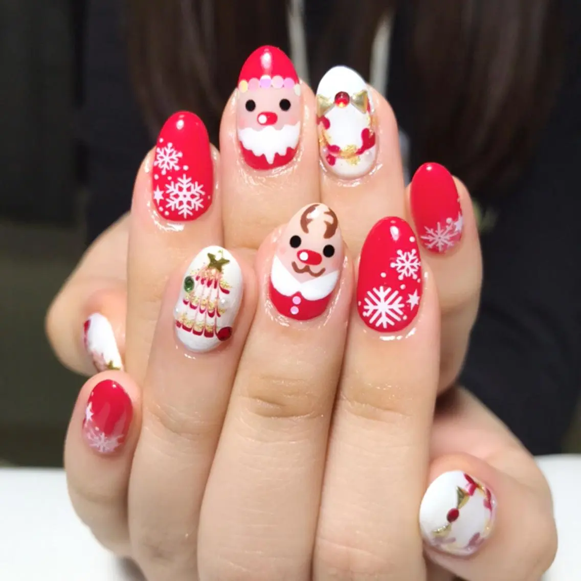 ネイル 冬ネイル クリスマス RireOne ~リルワン~のネイルデザイン