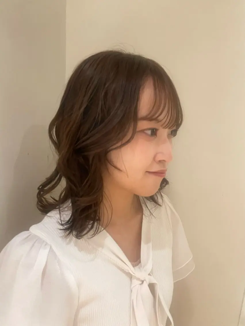 ミディアム カラー ベージュカラー 透明感カラー ヘアカラー カラーモデル🧼/ りむのヘアスタイル