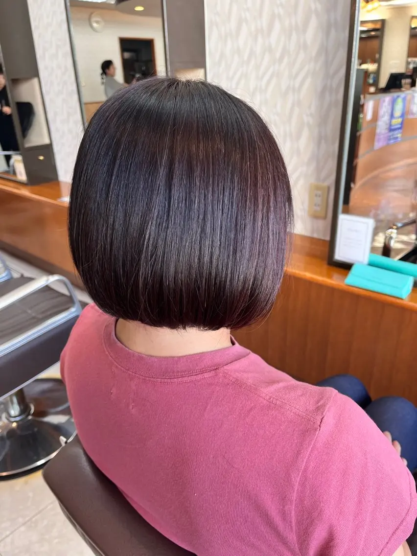 ショート カラー 髪質改善/ストレート /艶髪/熊谷はつなのヘアスタイル