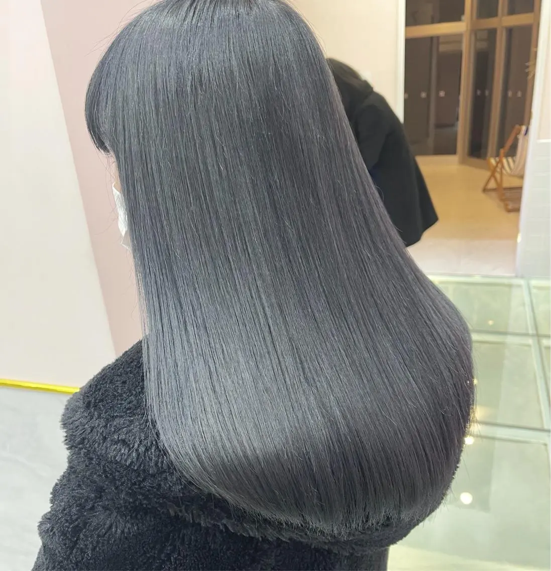 ミディアム カラー 韓国風ヘア トリートメント ヘアカラー トリートメント 透明感カラー× レイヤーカット✨高梨のヘアスタイル