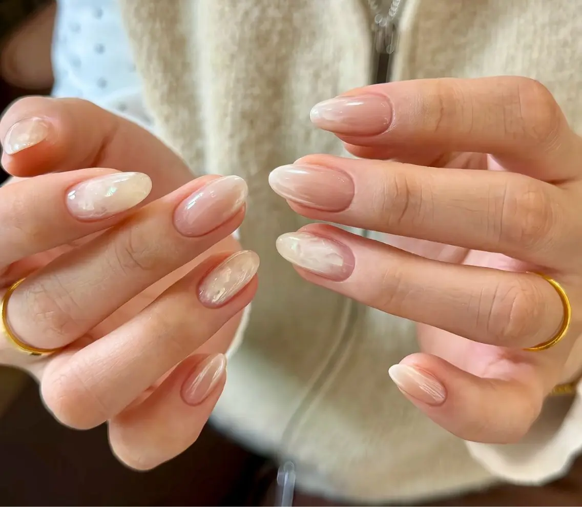 ネイル アートネイル チークネイル 長さ出し フレンチネイル ジェルネイル ハンドネイル ハンドケア Yumi Nail Seiのネイルデザイン