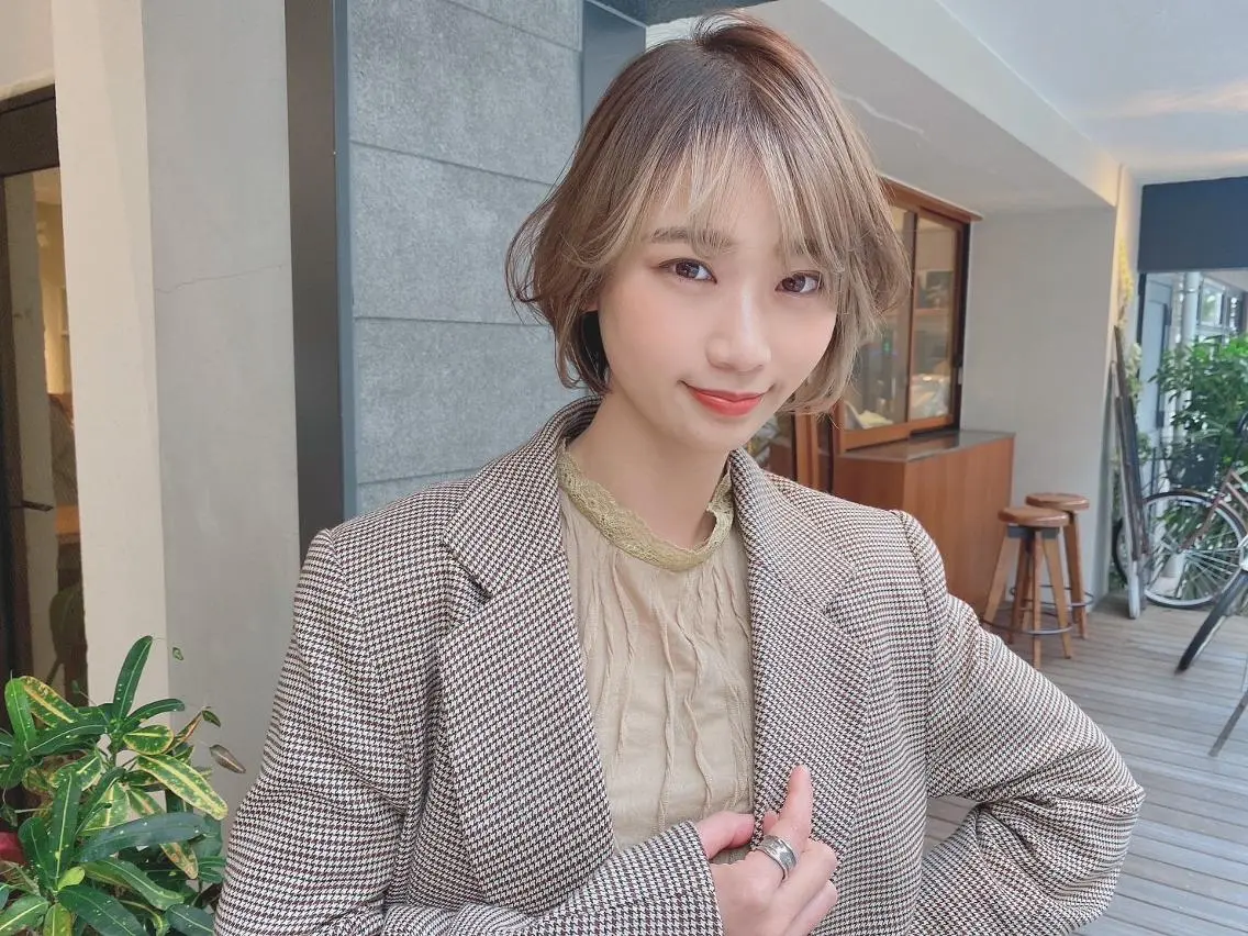 ミディアム ヘアカラー トリートメント ⭐️Shelter by TOKYO⭐️のヘアスタイル