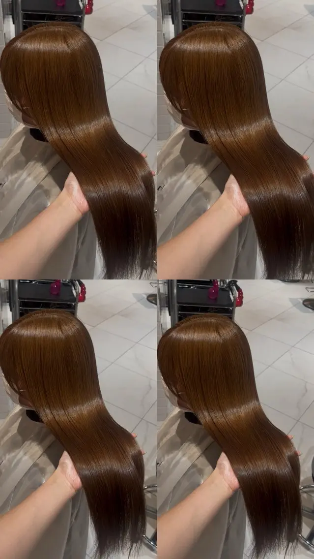 カラー ベージュカラー ヘーゼル ヘアカラー haruna .のヘアスタイル