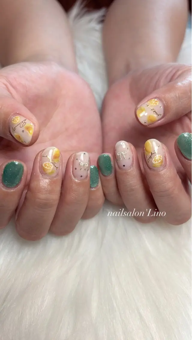 ネイル アートネイル ハンドネイル Lino𓂃⟡.· Chizuruのネイルデザイン