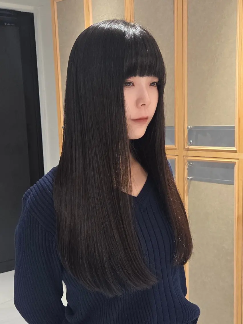 ロング カット トリートメント ヘッドスパ ヘアセット RUA💜 ボブカット💜のヘアスタイル