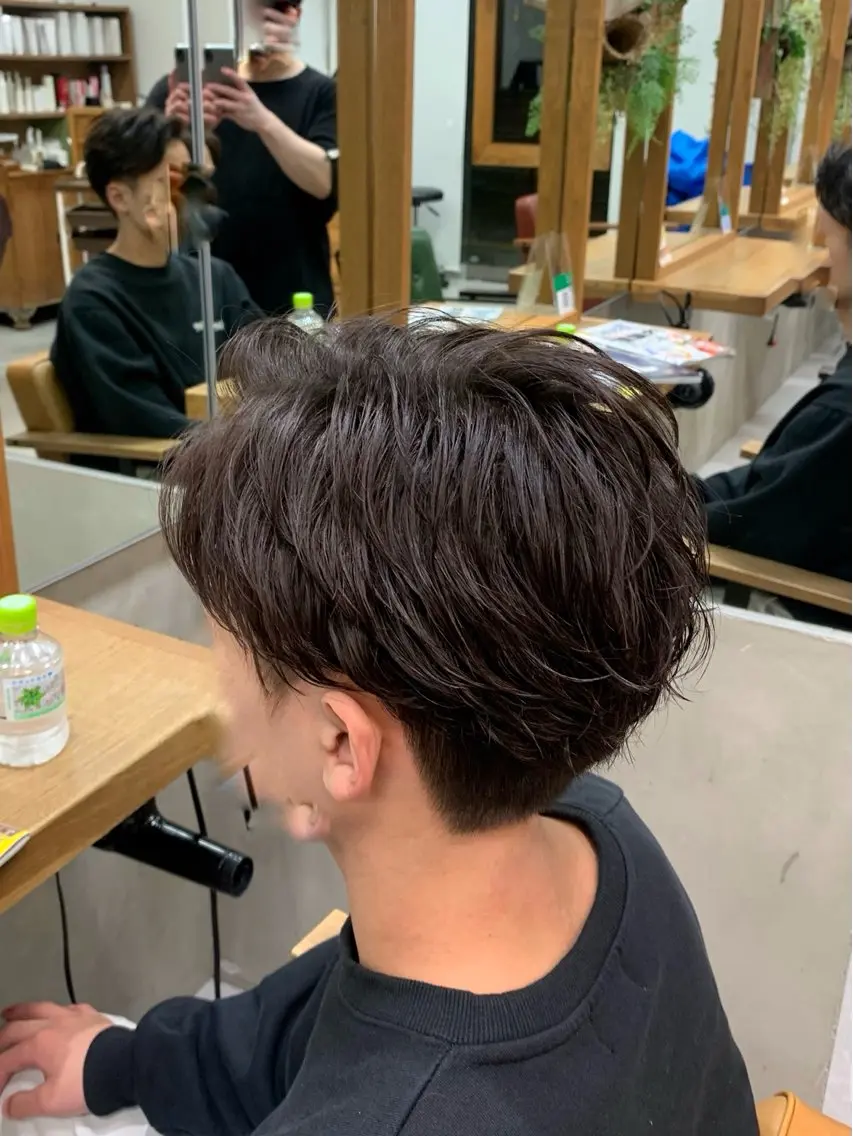 ショート メンズ カット パーマ トリートメント ✂️RIKUKI🎨 【駒込美容師🎀】のヘアスタイル
