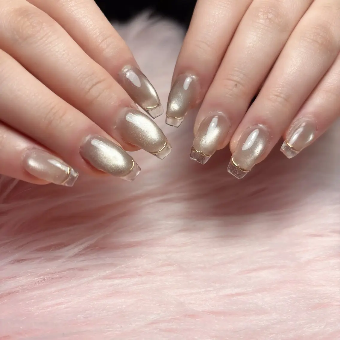 ロング ハンドネイル salon de perlaのネイルデザイン