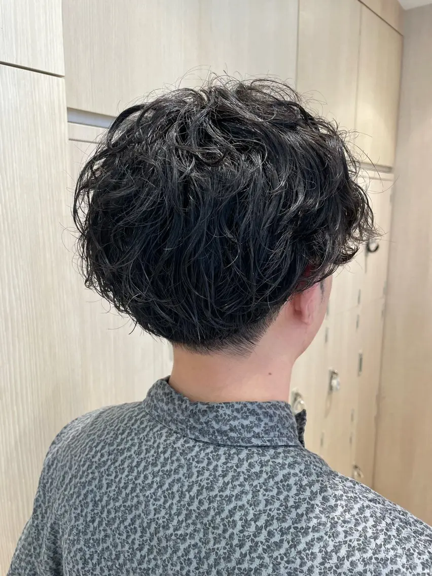 ショート パーマ メンズ 韓国ヘアメイク🎀/ 縮毛矯正✨山本媛香のヘアスタイル