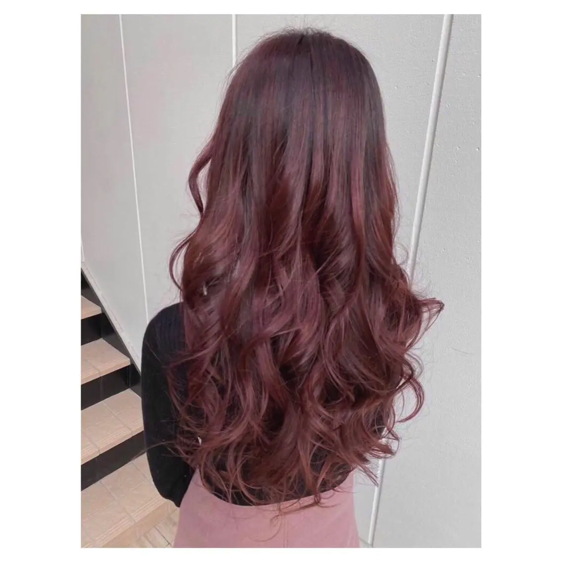セミロング カラー パーマ ピンクカラー 髪質改善 カット ヘアカラー トリートメント 悩める癖毛の救世主✨ あべタクヤ🫧のヘアスタイル
