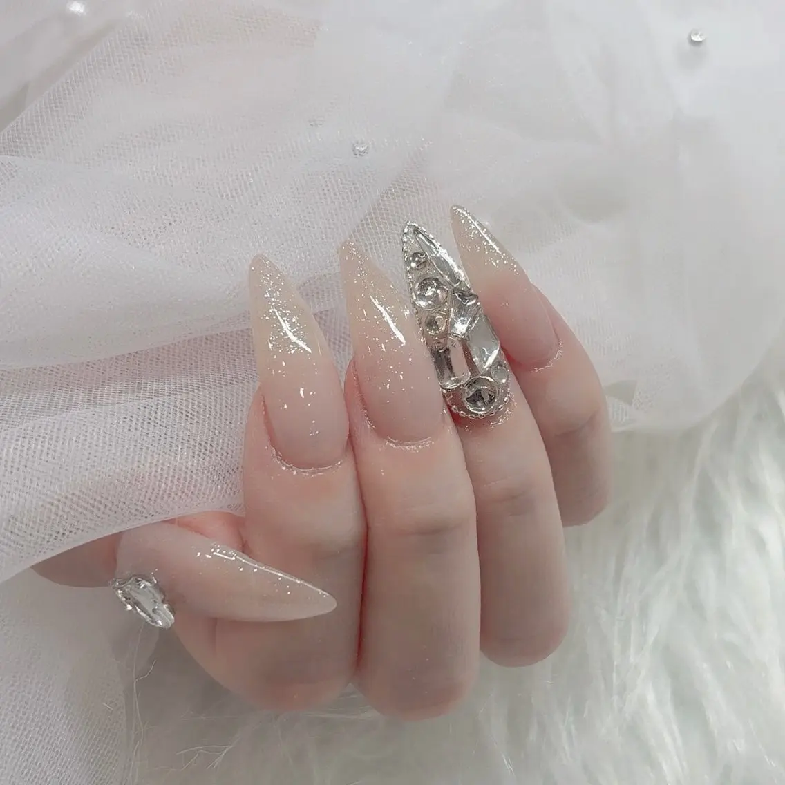 ロング Nail salon Muu 藤井のネイルデザイン