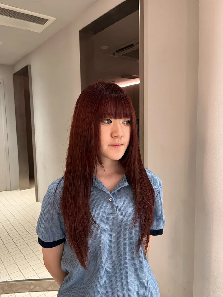 ロング カラー ヘアカラー 翠蓮🪷 立川アシスタントのヘアスタイル