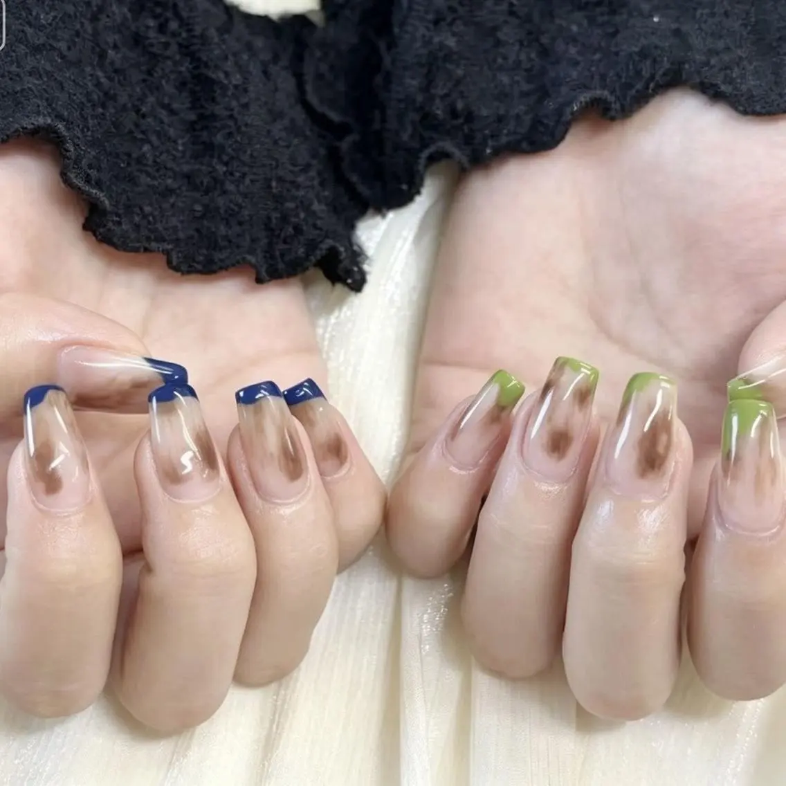 ネイル 🍑長さだし ワンホン💅モモコのネイルデザイン