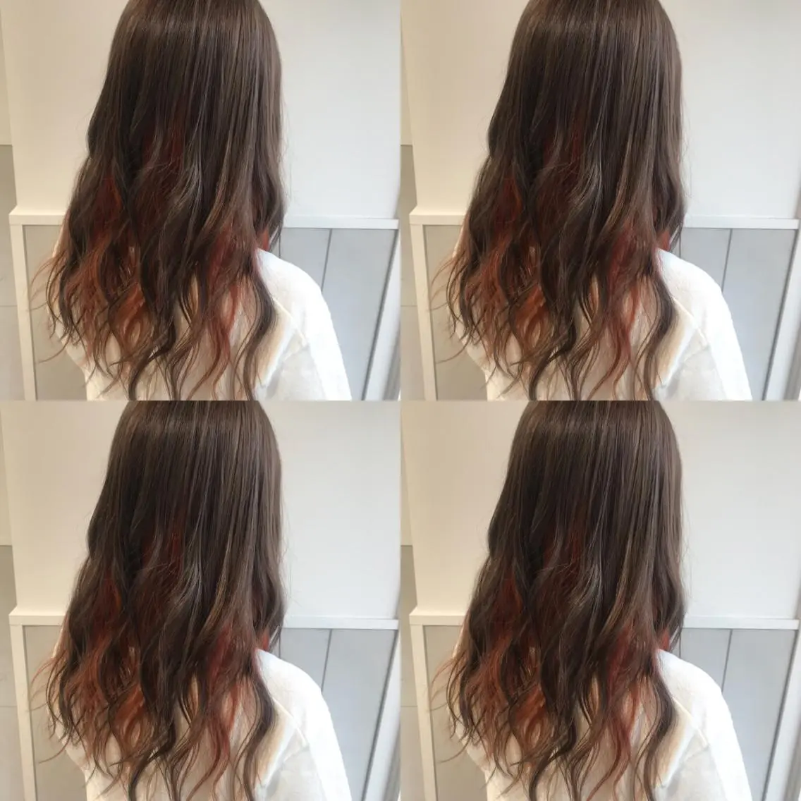 ロング カラー 小栗 麻衣のヘアスタイル