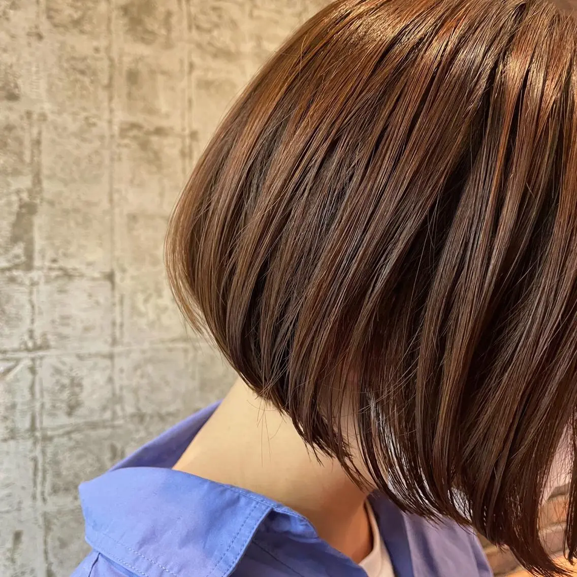 ミディアム ボブ ZAZA ASAMIのヘアスタイル