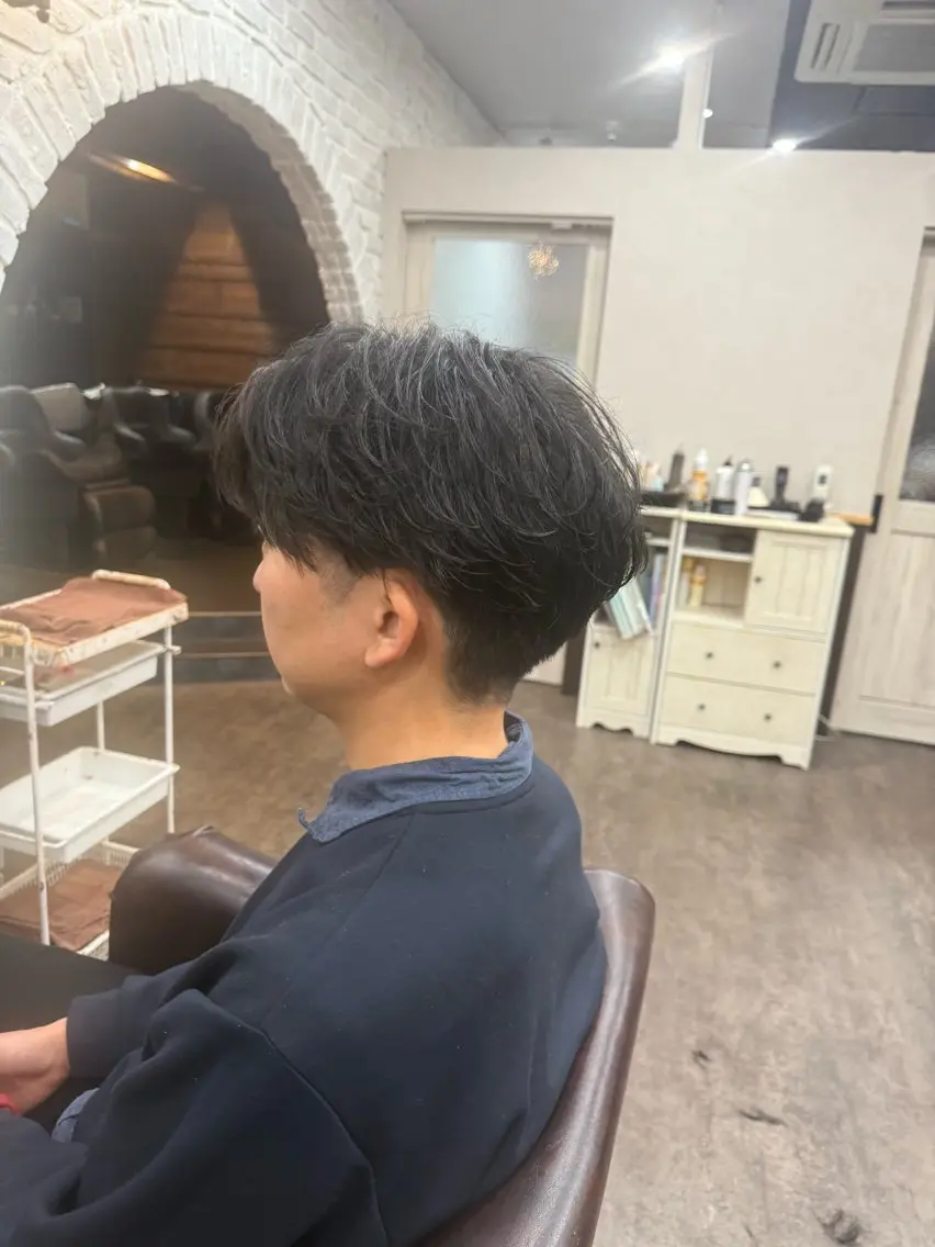 【ご新規様メンズ限定‼️】カット+ニュアンスパーマ+最新トリートメントの写真