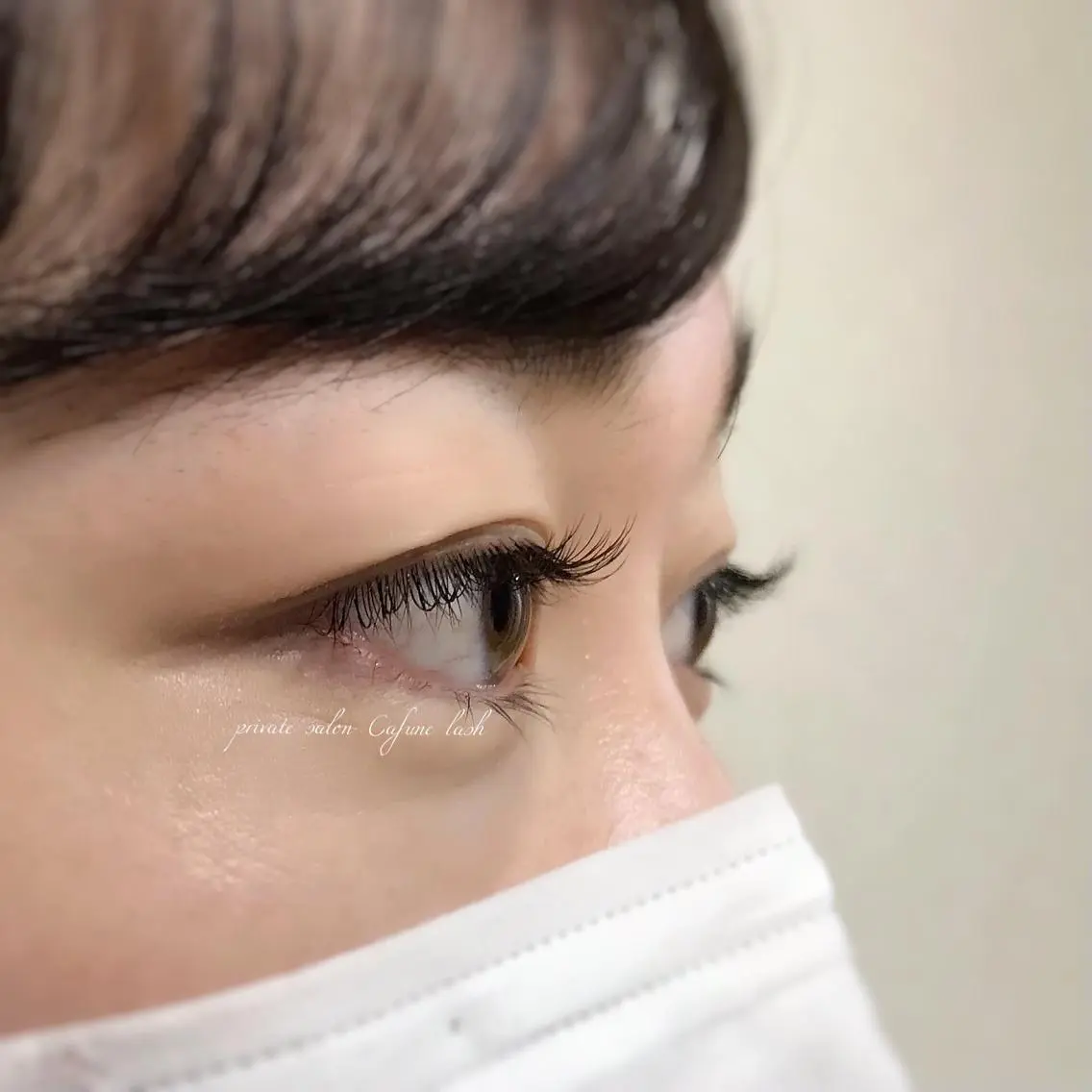 マツエク・マツパ フラットラッシュ ナチュラル Cafune lashのマツエク・マツパデザイン
