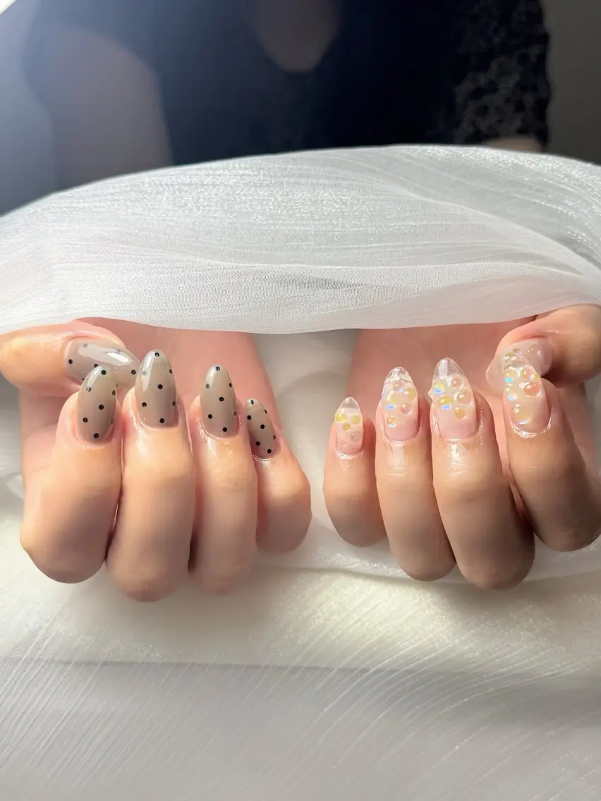 ネイル チークネイル フレンチネイル グラデーション 韓国ネイル マグネットネイル ハンドネイル Hana Nailのネイルデザイン