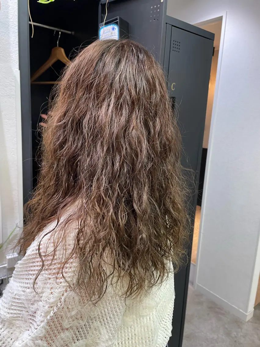 セミロング カラー パーマ カット ヘアカラー パーマ トリートメント 🎀レイヤー/パーマ カラー/ai🎀のヘアスタイル
