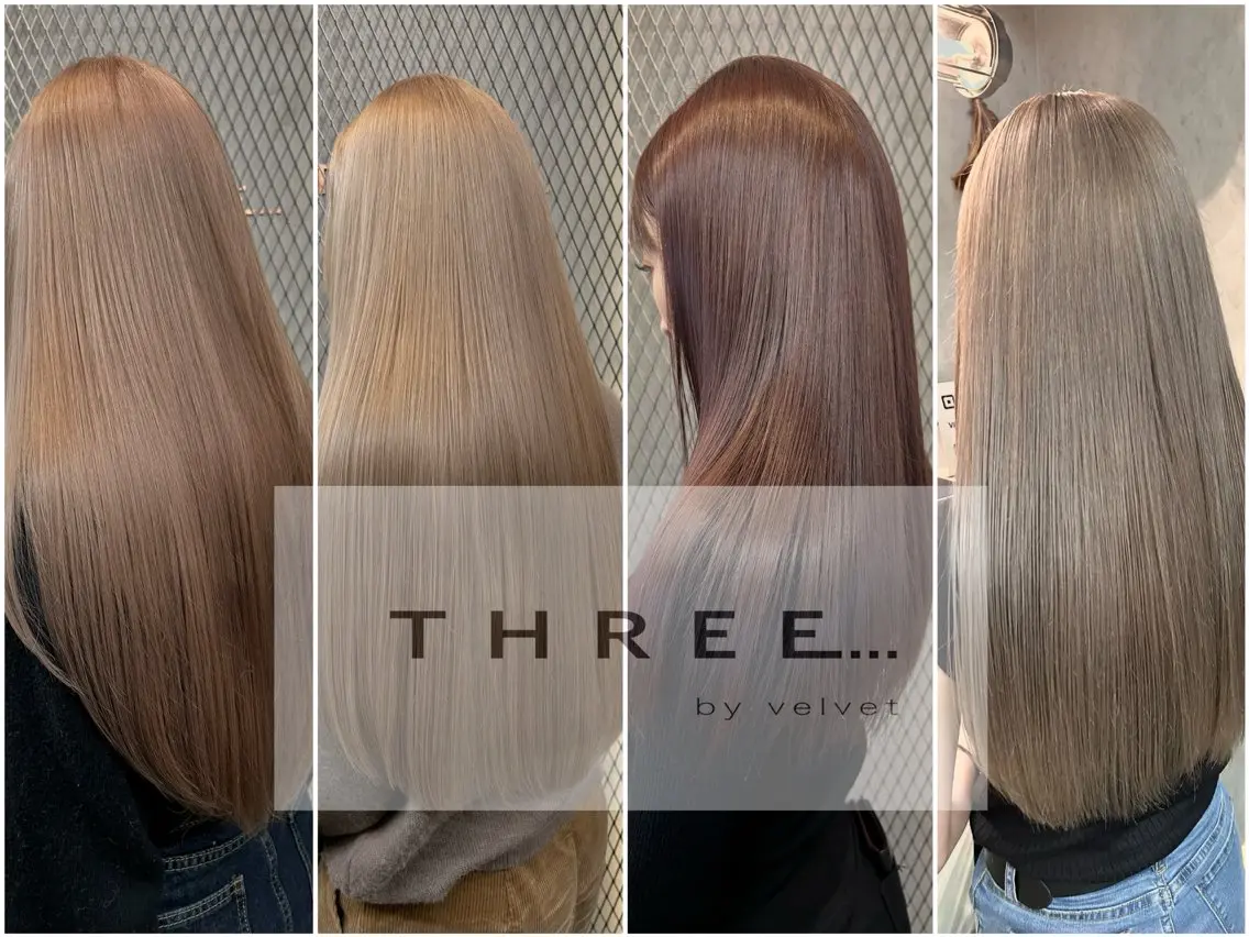 ロング カラー カット ヘアカラー トリートメント Haru/THREE …by velvetのヘアスタイル