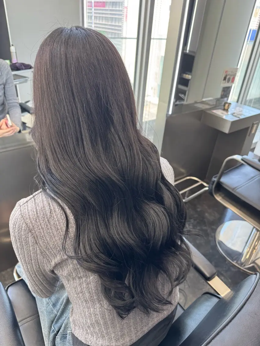 ロング カラー ヘアアレンジ ヘアカラー トリートメント ヘアセット 透明感カラー/ honoka🍒ྀིのヘアスタイル