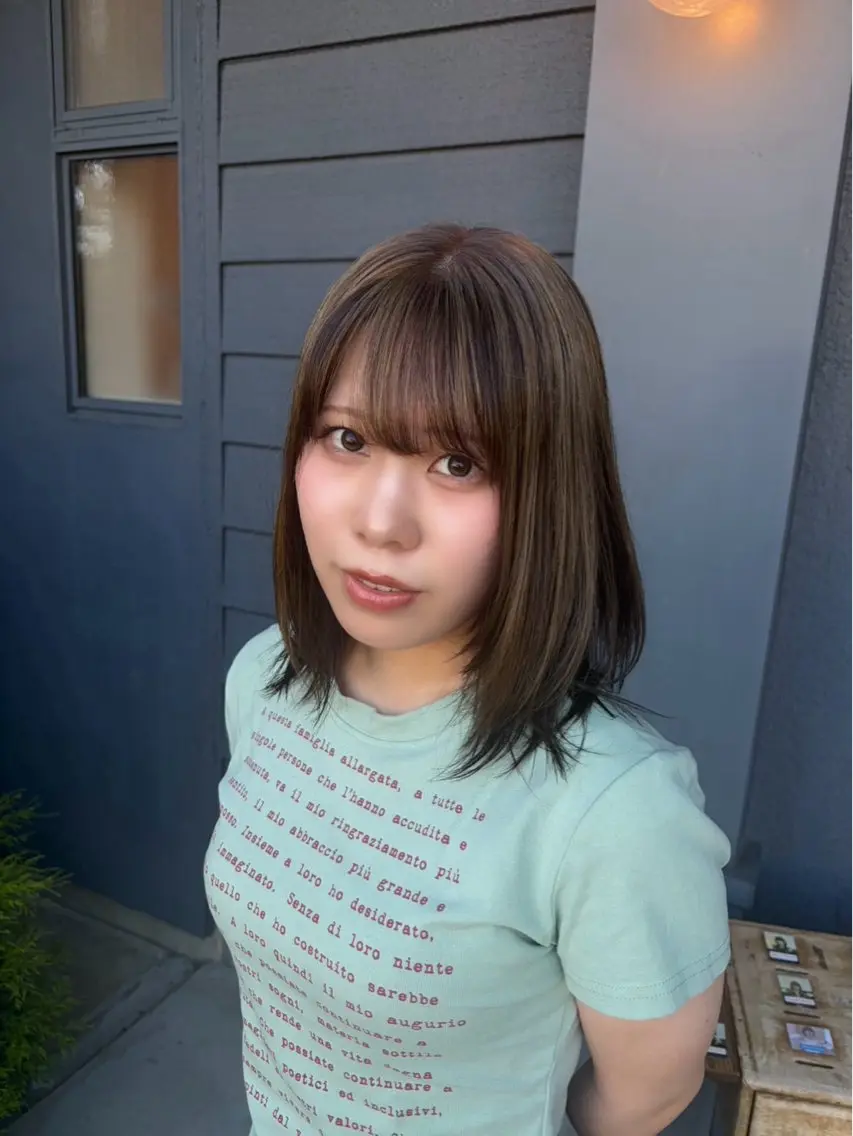カラー 神尾 柚希のヘアスタイル
