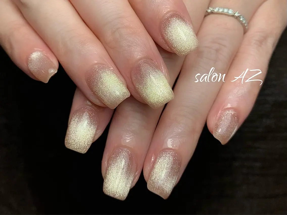 ネイル アートネイル フレンチネイル マグネットネイル ニュアンスネイル オフィスネイル ハンドネイル salon AZのネイルデザイン