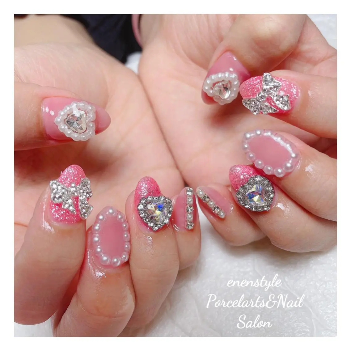 ミディアム ネイル 🐾enen style 🐾のネイルデザイン