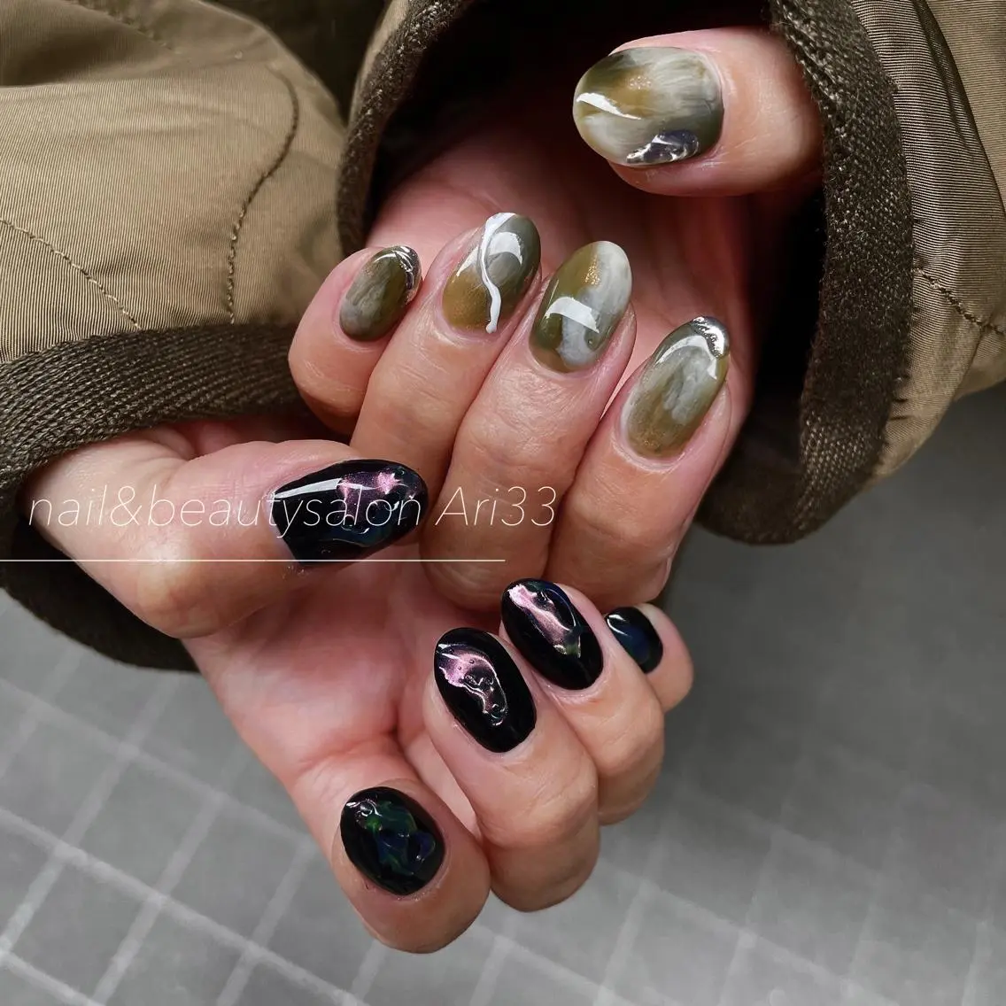 ネイル ハンドネイル プライベートサロン Ari33nailのネイルデザイン