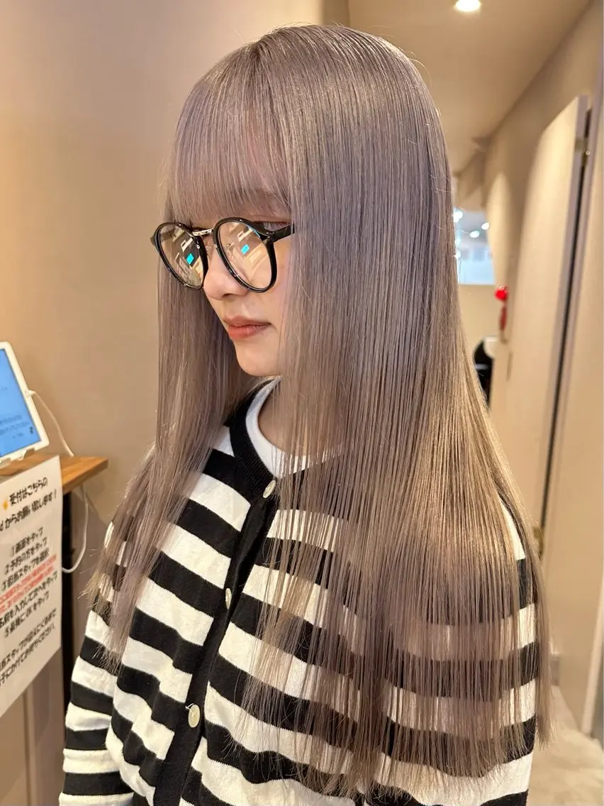 ロング カラー ヘアカラー 🫧suzuno 🫧ブリーチ強化のヘアスタイル