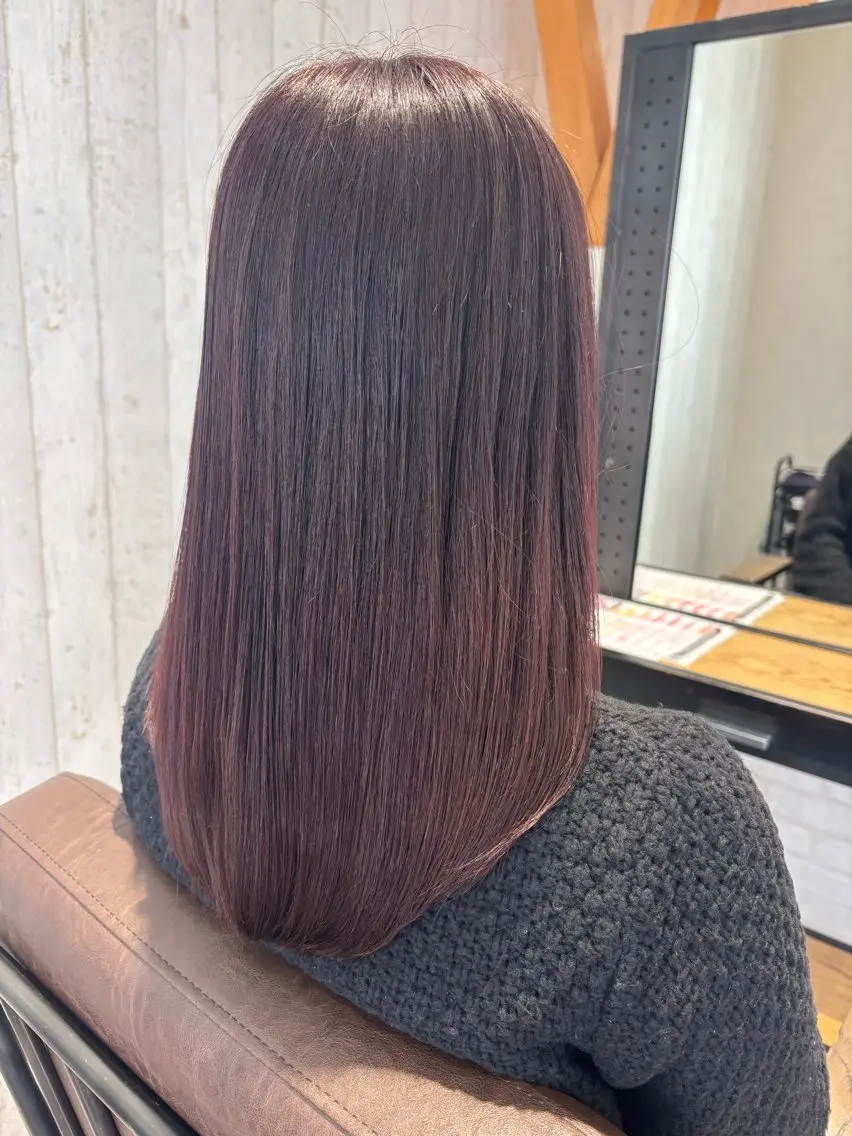 セミロング カラー カット ヘアカラー トリートメント メンズ/ヘアアレンジ /保谷菜々美のヘアスタイル