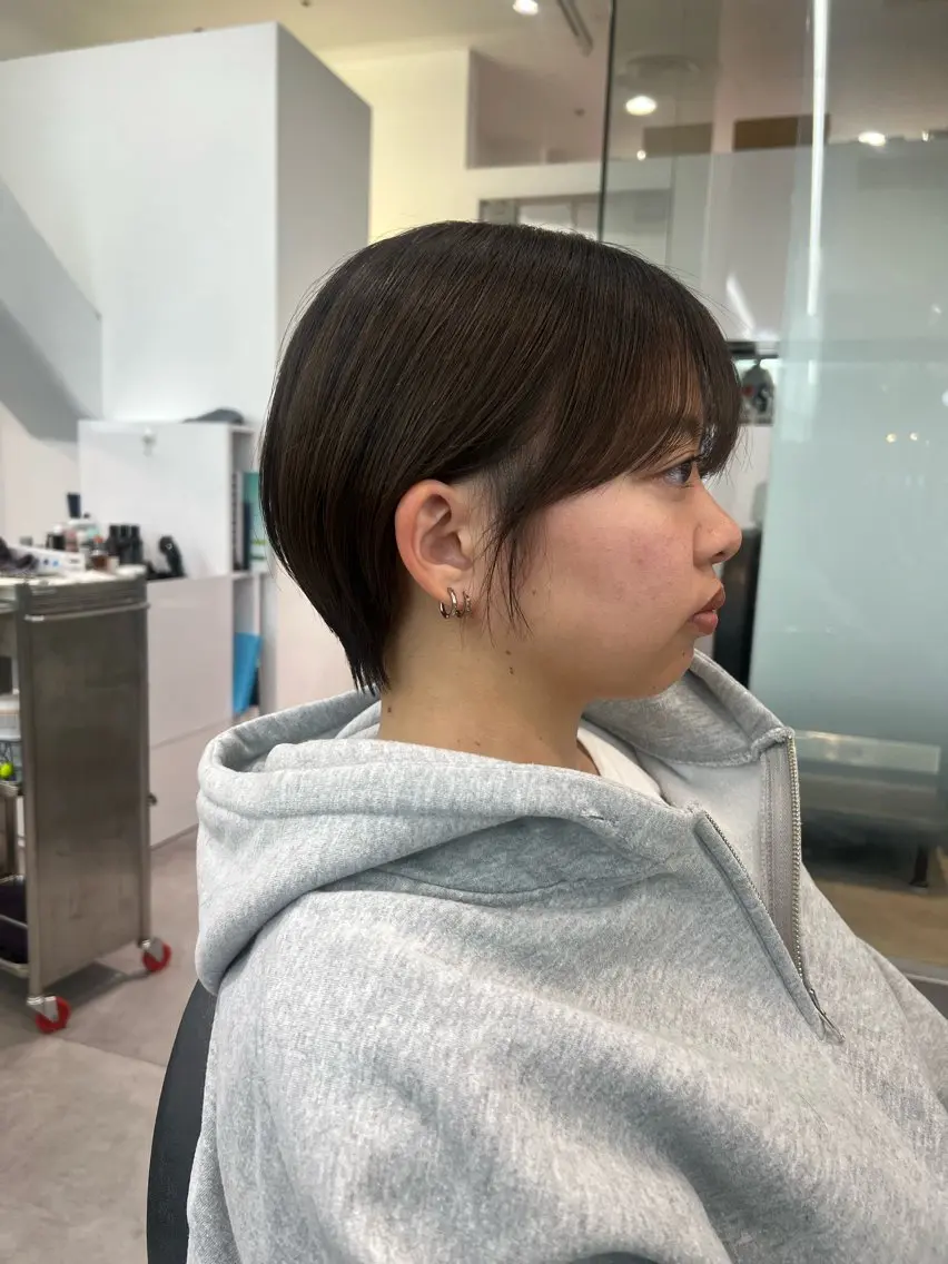 ショート ショートヘア 小顔カット レイヤー特化/渋谷 rinのヘアスタイル